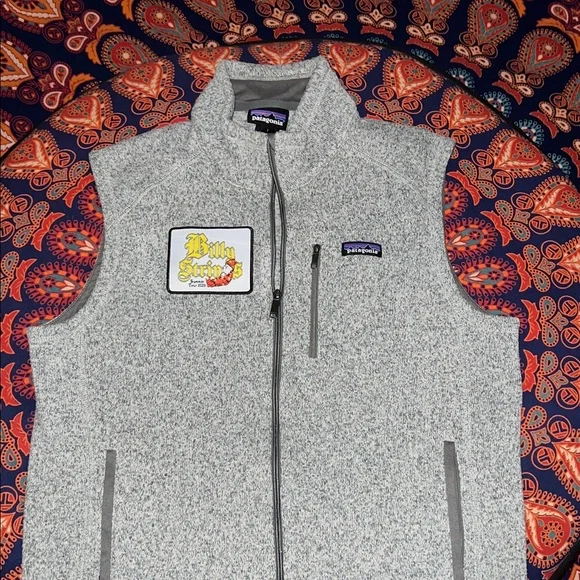 Patagonia Heather Gray Fleece Vest Billy Strings Summer tour 2023 - Picture 1 of 2